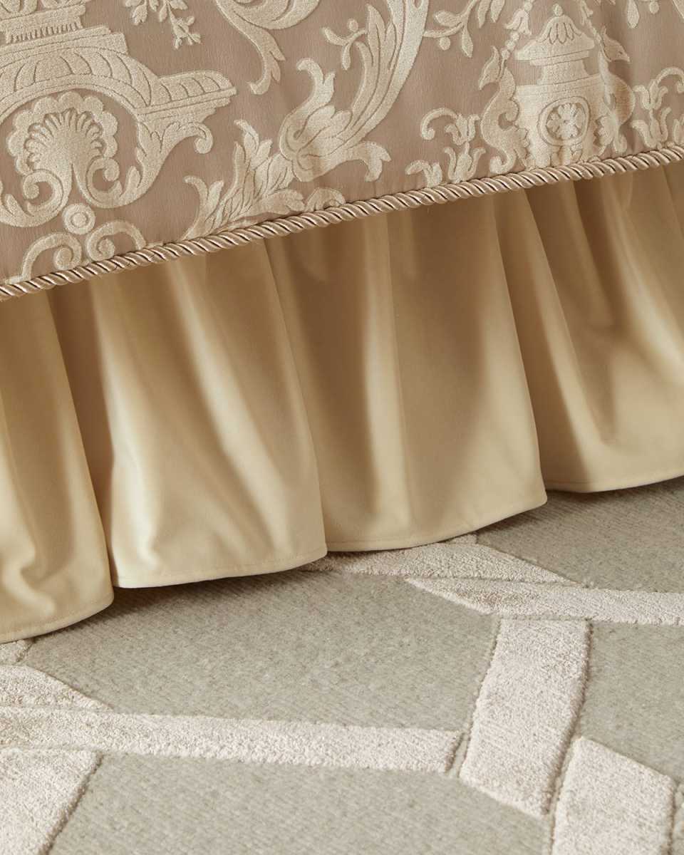 Annabelle Velvet Ruffled Bed Skirt,